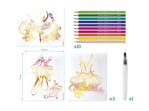 Hobbyset Maped Creativ Aqua'Art ballet 14-delig assorti