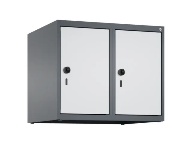 opzetkast,v. locker,2vak.,vak B 300mm,HxBxD 500x600x500mm,draaigrendel