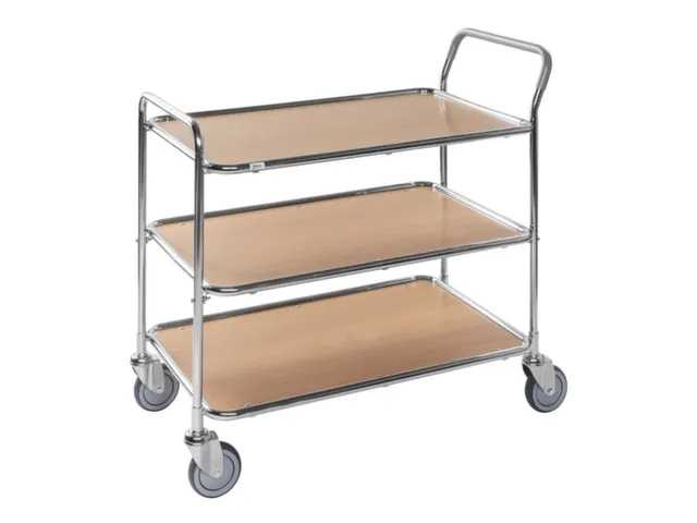 tafelwagen,draagverm. 225kg,3etage(s),laadvl. LxB 850x508mm