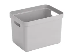 Sigma Home opbergbox 18L grijs - 35x24,6x24,3cm