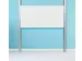 Tableau scolaire 1 panneau réglable sur colonne 100x300cm blanc