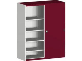 schuifdeurkast 2000x1600x650mm Stalen scheidingswand Ral7035 Ral3004 - 2