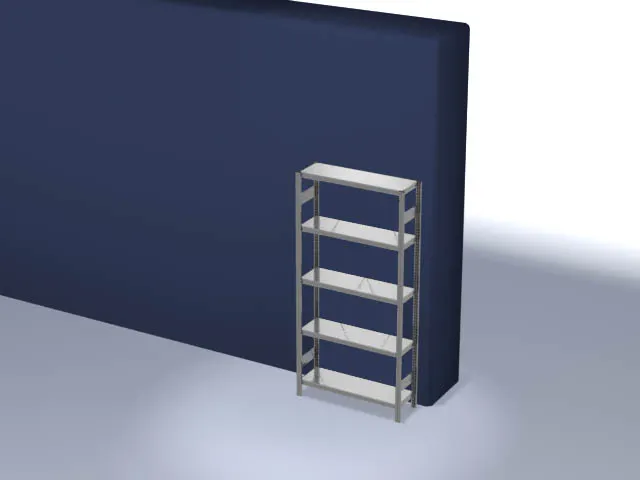 systeemstelling,grondveld,HxBxD 2000x1060x335mm,vakl. 300kg