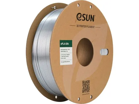 eSUN 3D printer Filament ePLA-Silk 1,75mm Zilver 1kg