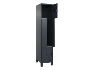 Z-garderobekast,HxBxD 1950x400x500mm,vak B 200/400mm,draaigrendel - 2