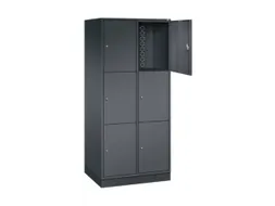 grootvolume-lockersysteem,HxBxD 1950x820x600mm,2x3vakken,cil.-slot