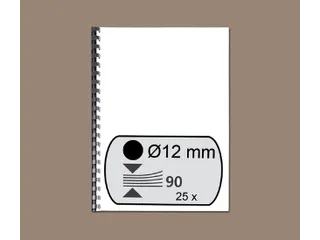 Bindrug Fellowes 12mm 21-rings A4 zwart 25stuks - 2
