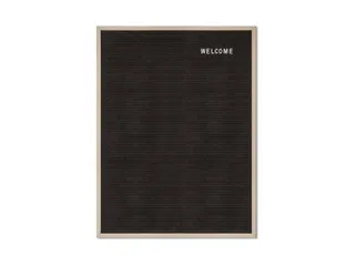 Letterbord Zwart 60x80cm licht houten frame - 2