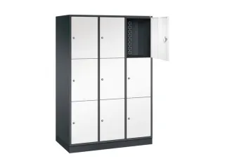 grootvolume-lockersysteem,HxBxD 1950x1220x600mm,3x3vakken,cil.-slot - 1