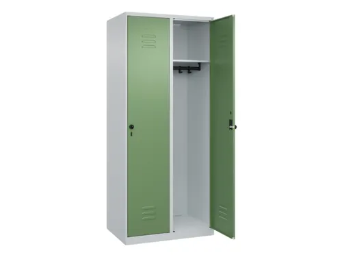 locker,HxBxD 1850x800x500mm,2vak,vak B 400mm,draaigrendel