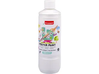 Plakkaatverf Bruynzeel wit fles à 500ml - 1