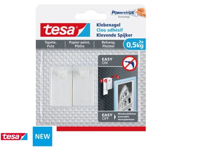 Klevende spijker Tesa behang en pleisterwerk 0.5kg