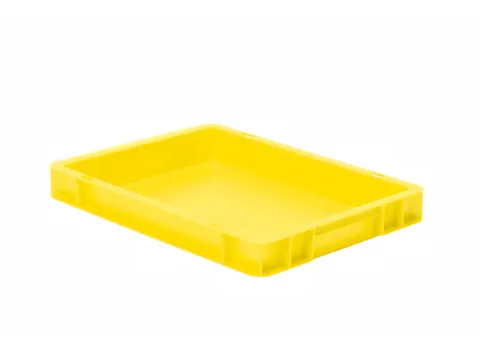 Euronorm-Stapelbak 4.5l 50x 400x 300mm Wanden/Bodem Gesloten Geel