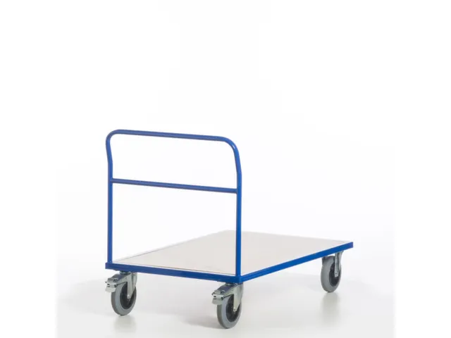 chariot avec barre de poussée force 500kg plateau Lxl 1200x800mm