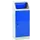 afvalverzamelaar zelfblussend 1x45 liter HxBxD 1000x400x300mm blauw