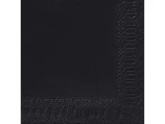 Duni Servet 40x40cm 3 laags Zwart 8x125 stuks