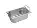 Caterchef Gastronorm bak RVS met greep 1/4 GN 100mm