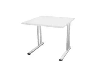 In hoogte verstelbaar bureau,HxBxD 720-840x800x800mm,Bl-wit - 2