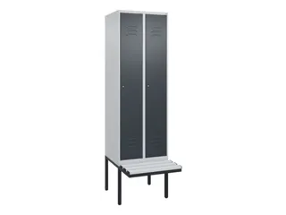 locker voor scheiding van kleding,HxBxD 2120x600x815mm,2vak - 1