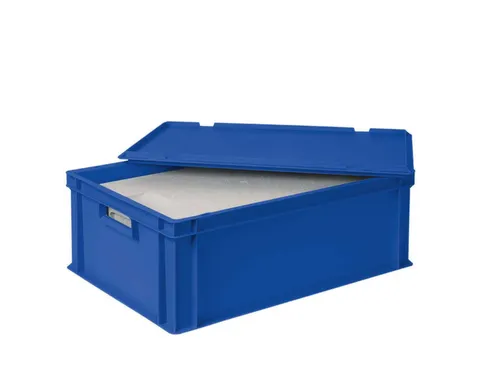 Euronorm-stapelbak,m. isoleerbox,HxLxB 220x600x400mm,44,5/20,4l,HDPE