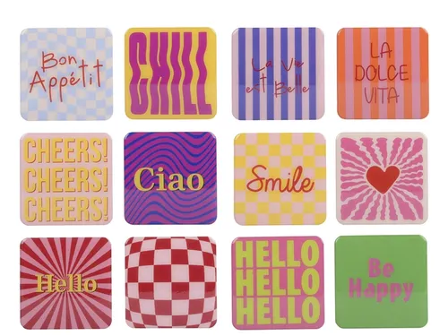 Decobordjes Decoris MDF 9.5x9.5cm assorti