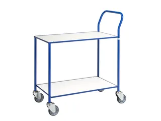Tafelwagen,Draagverm. 150Kg,2Etage(S),Etage(S) Melaminecoating,Wit - 1