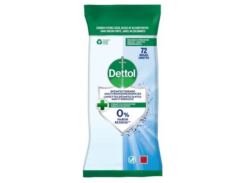 Reinigingsdoekjes Dettol antibacterieël Cleanser 72stuks