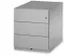 Mobiel Ladenblok 495X420X565Mm 3Laden Cilinderslot Zilver