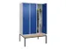 locker voor scheiding van kleding,HxBxD 2120x1200x815mm,3vak