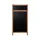 Europel Krijtstoepbord met Topbord 660 x 1280 mm DELUX Natural