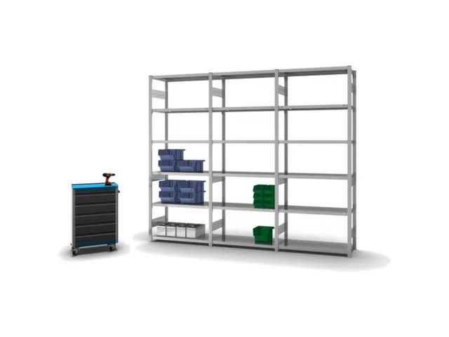 rayonnage modulaire,rayonnage départ,HxlxP 2500x1060x435mm
