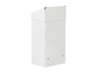 Afvalbak Vepa Bins met pushdeksel 50 liter metaal wit - 3
