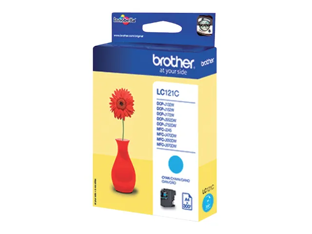 Inktcartridge Brother LC-121C blauw