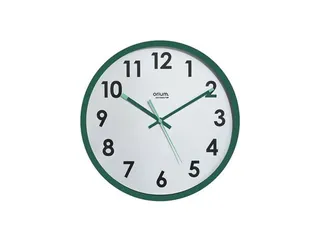 Wandklok CEP Orium Naturalis 31cm geruisloos uurwerk groen - 1