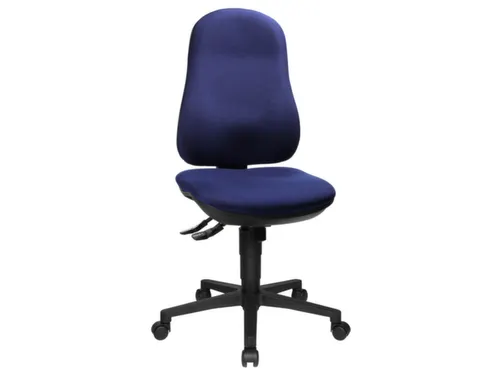 bureaustoel,synchroonmech.,zitting stof blauw,zitting H 420-550mm