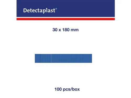 Detectaplast 8448 Textielpleister Elastisch Blauw 180x30mm 100 Stuks