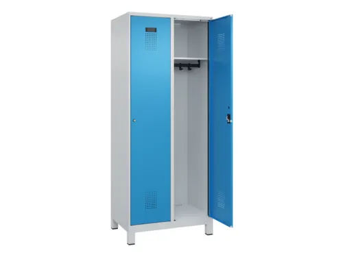 locker,HxBxD 1950x800x500mm,2vak,vak B 400mm,cil.-slot,voeten