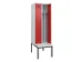 locker met bank,voor scheiding van kleding,HxBxD 2120x600x815mm,2vak