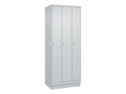 locker,HxBxD 1950x750x500mm,3vak,vak B 250mm,cil.-slot,sokkel