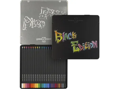 Kleurpotlood Black Edition 24 stuks in bliketui