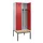 locker met bank,voor scheiding van kleding,HxBxD 2120x800x815mm,2vak