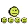 Magneet smiley 35mm geel 5 stuks