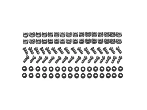 Easy rack, M6 hardware kit, 32 sets M6 kooimoeren, nylon ringen, sleuf