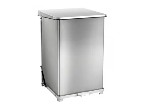 Industriële pedaalemmer 152 Liter Mat RVS