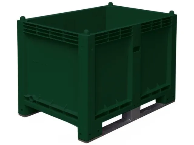 Stapelcontainer Pp Hxbxd 850x1200x800mm 550 Liter 2Sledepoten Groen