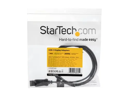 Usb-c Naar Displayport Adapter Kabel 8k 30hz 1.8 Meter