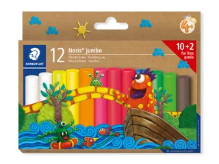 Boetseerklei Staedtler Noris jumbo set 12 kleuren - 2