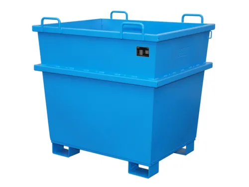 Universele Stortgoedbak Blauw Heftruck Kraantraverse 1215x1040x1200mm