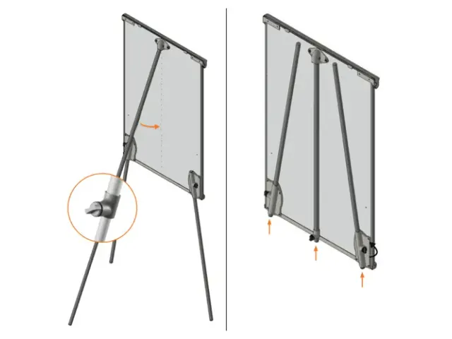 Flipover Nobo Premium Plus staal driepootstatief