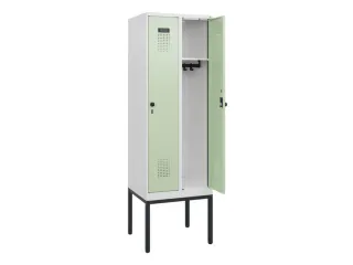 schoollocker,HxBxD 1950x600x500mm,2vak,vak B 300mm,draaigrendel - 1